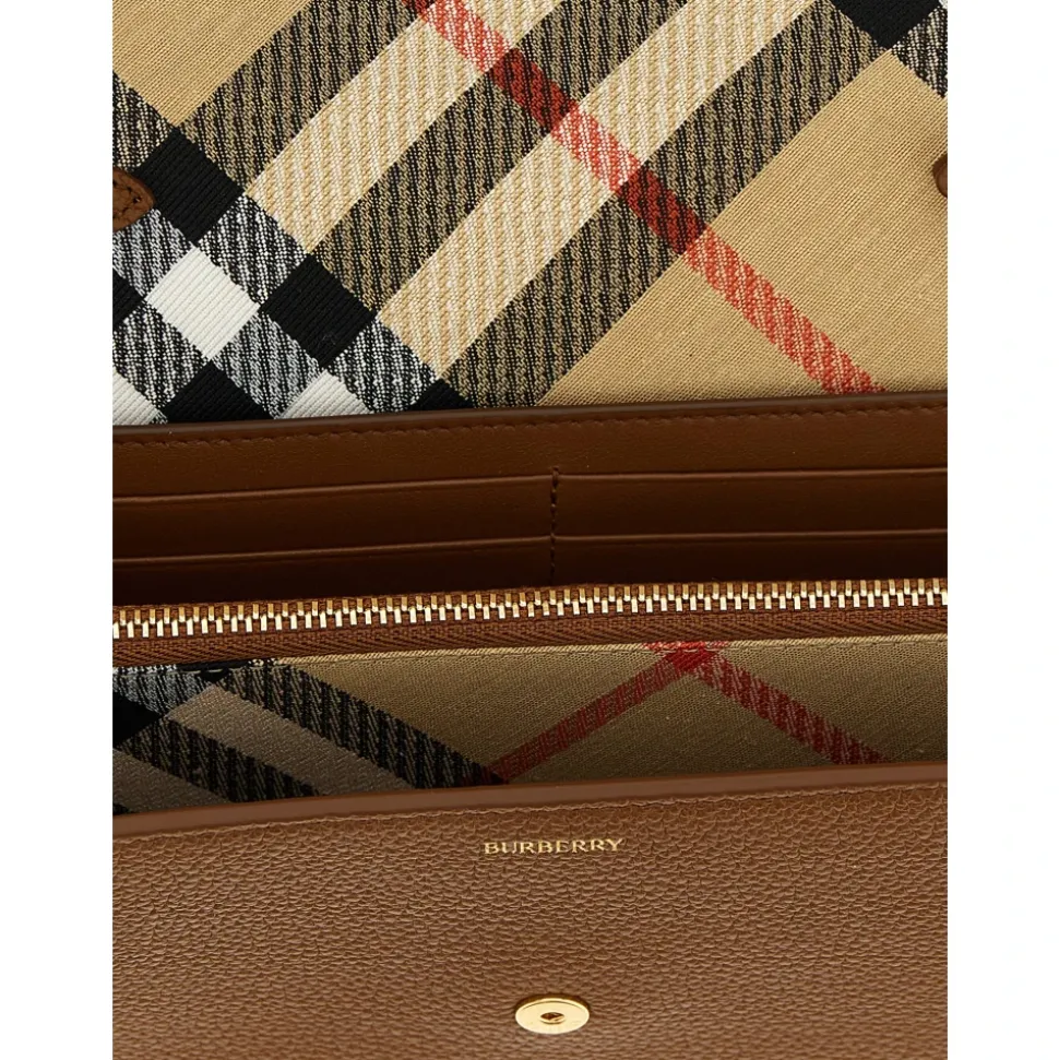 Cotswolds Grained Calf Leather Wallet on Chain