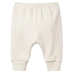 Cremefarbene Baumwoll-Slip-On-Hose
