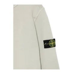 Crew Neck Logo-Patch Sweatshirt