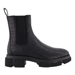 Croco Black Stilvolle Damenschuhe