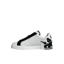 Crown Heel Logo Weiße Sneakers
