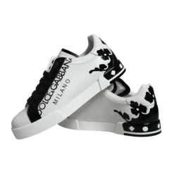 Crown Heel Logo Weiße Sneakers