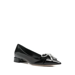 Crystal Bow Pointed Toe Flat