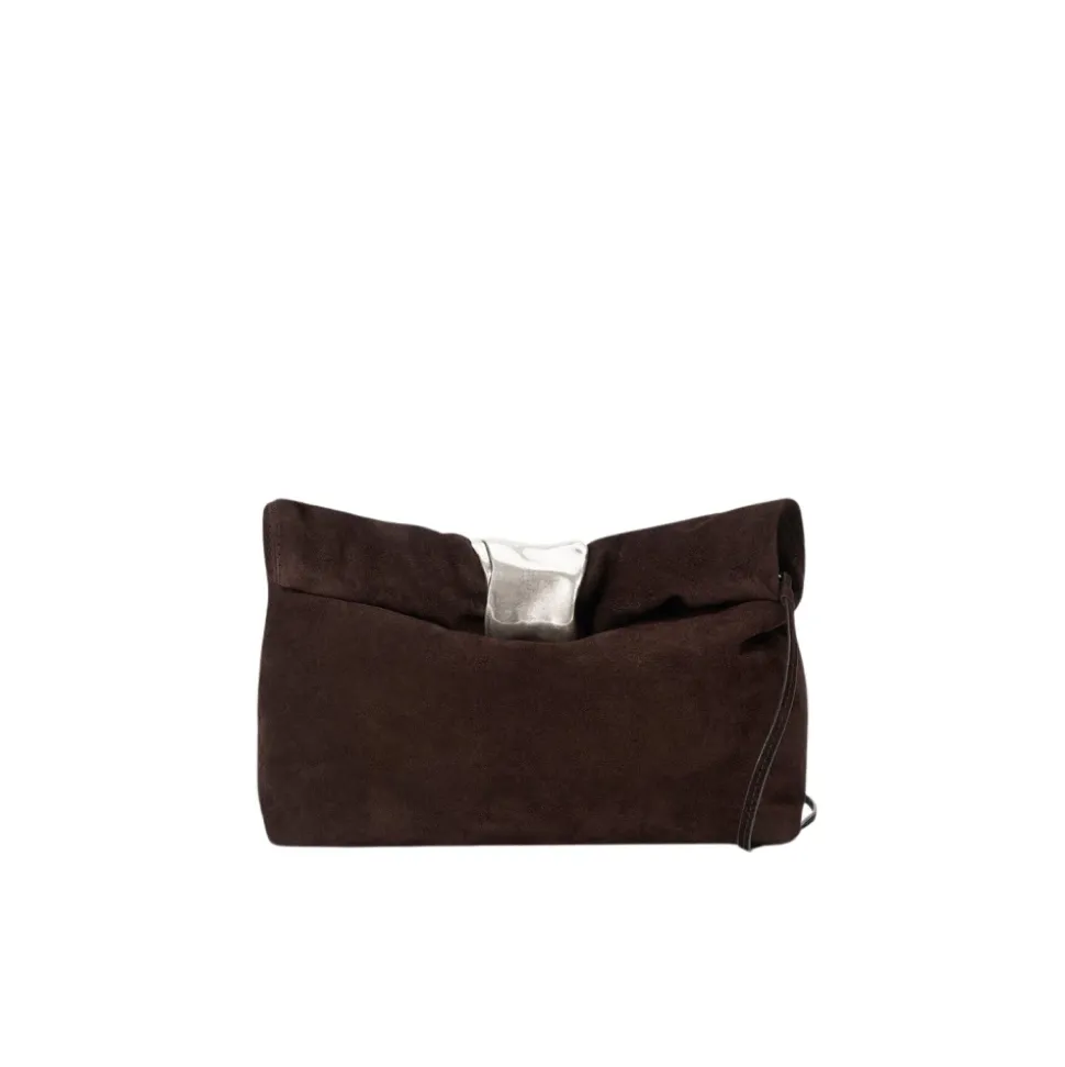 Cuff Suede Clutch