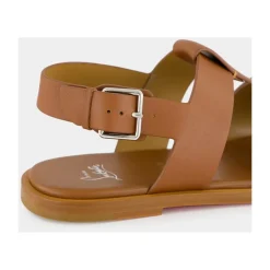 Cuoio Leder Sandalen mit Metall Detail