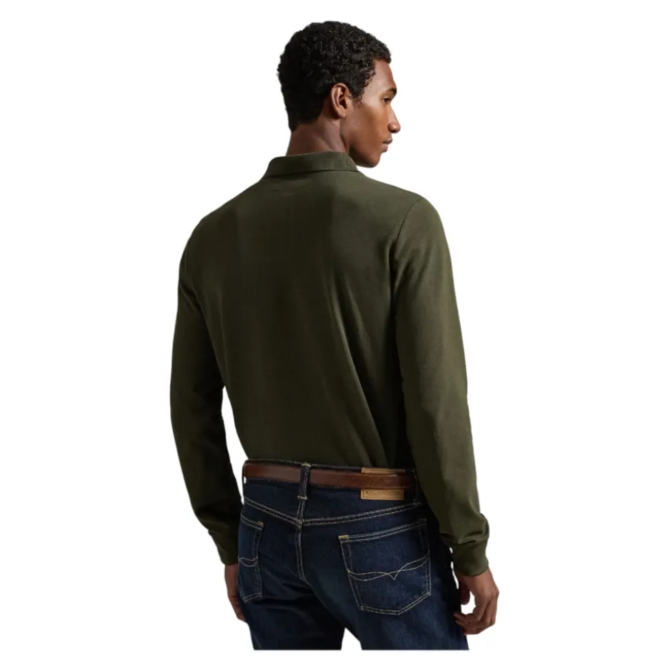 Custom Slim Fit Stretch Mesh Polo Shirt