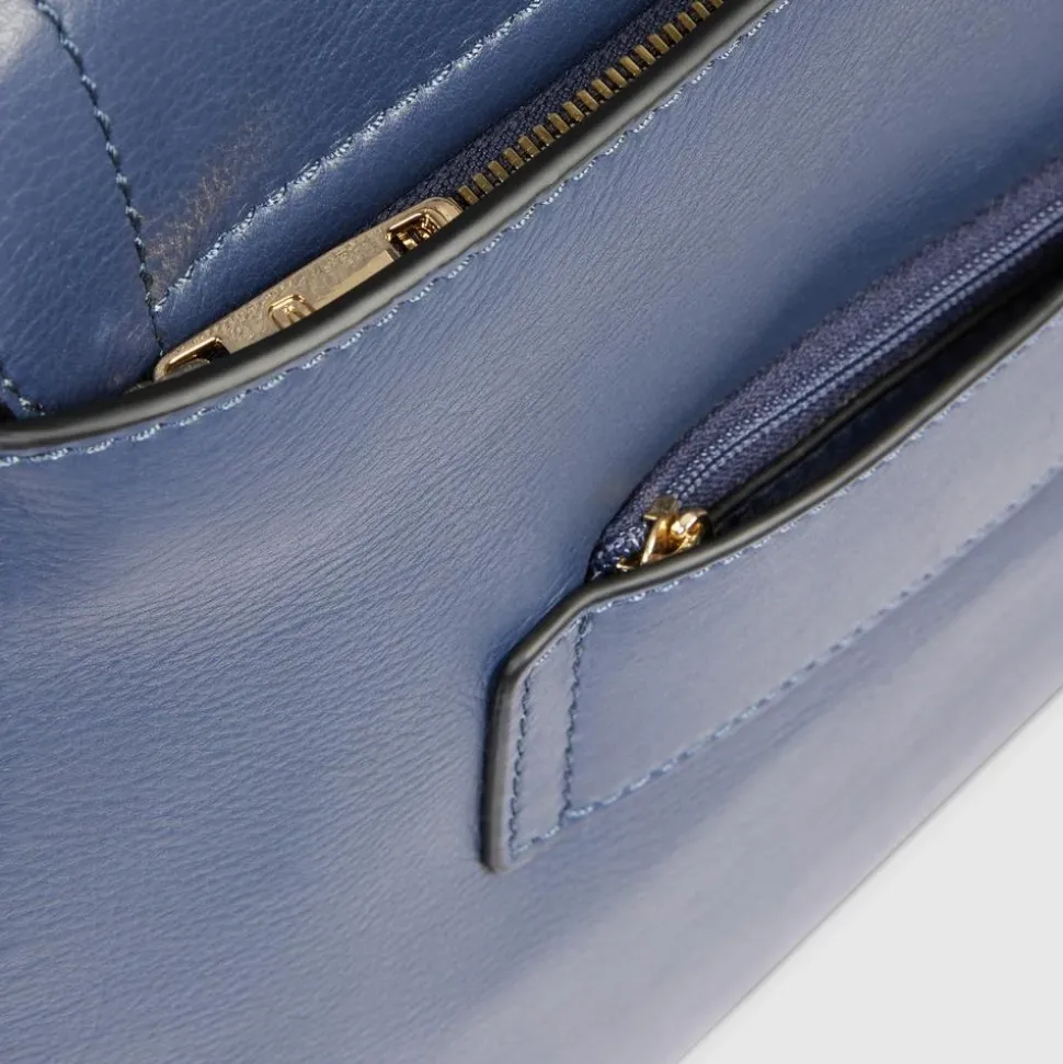 Damen Laptoptasche im Satchel-Stil aus Leder, stoßfest ausgepolstert und RFID-geschützt