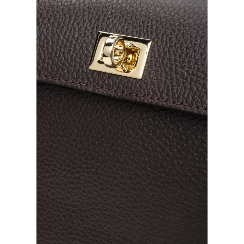 Damen Saddle Brown Satchel Tasche aus Premium Italienischem Leder