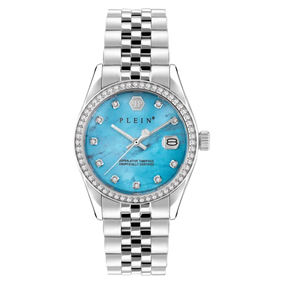 Date Superlative Silber Uhr