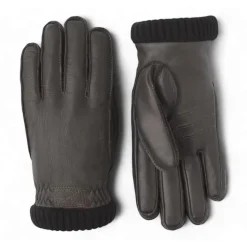 Deerskin Primaloft Rib Handschuhe, Dunkelbraun