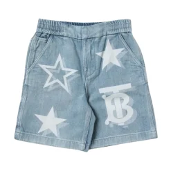 Denim Shorts Star Print