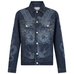 Denim Trucker Jacket Jacquard Monogram