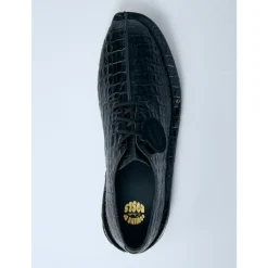Derby Schuhe aus Krokodilleder