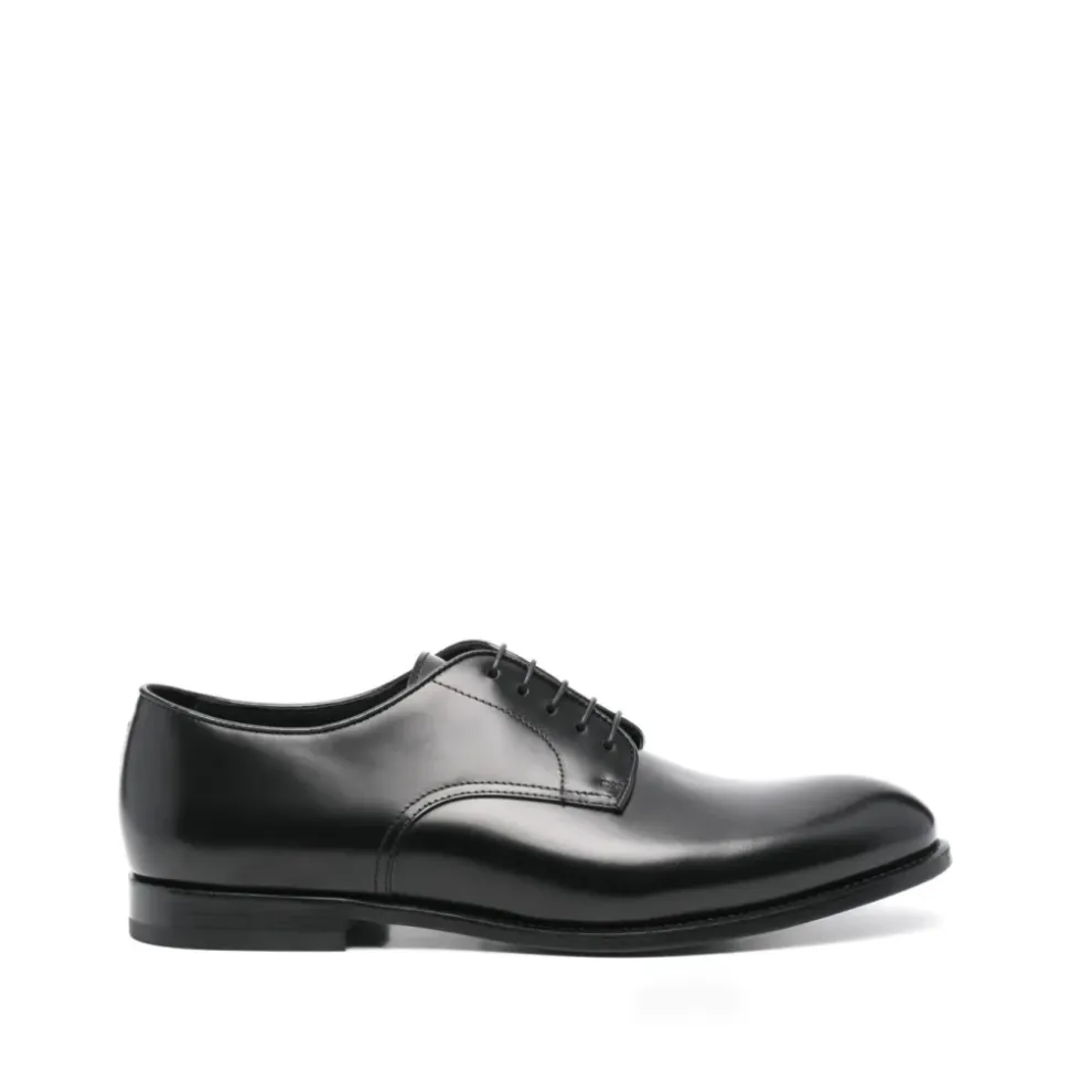 Derby-Schuhe aus gebürstetem Leder
