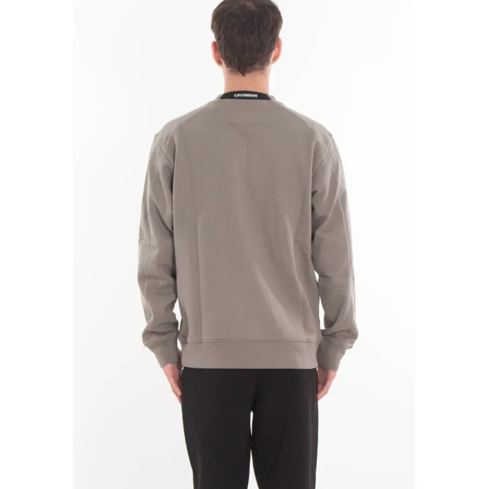 Diagonal Raised Fleece Crewneck Lens Sweatshirt