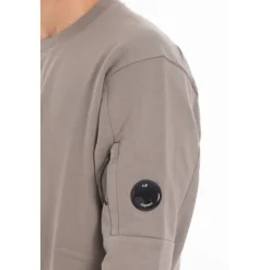 Diagonal Raised Fleece Crewneck Lens Sweatshirt