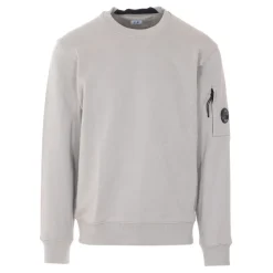 Diagonal Raised Fleece Crewneck