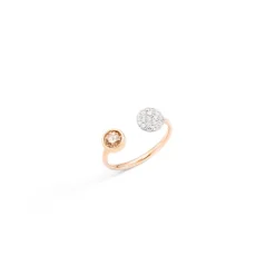 Diamant-Roségoldring