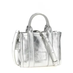 Die metallische Leder Crossbody Tote