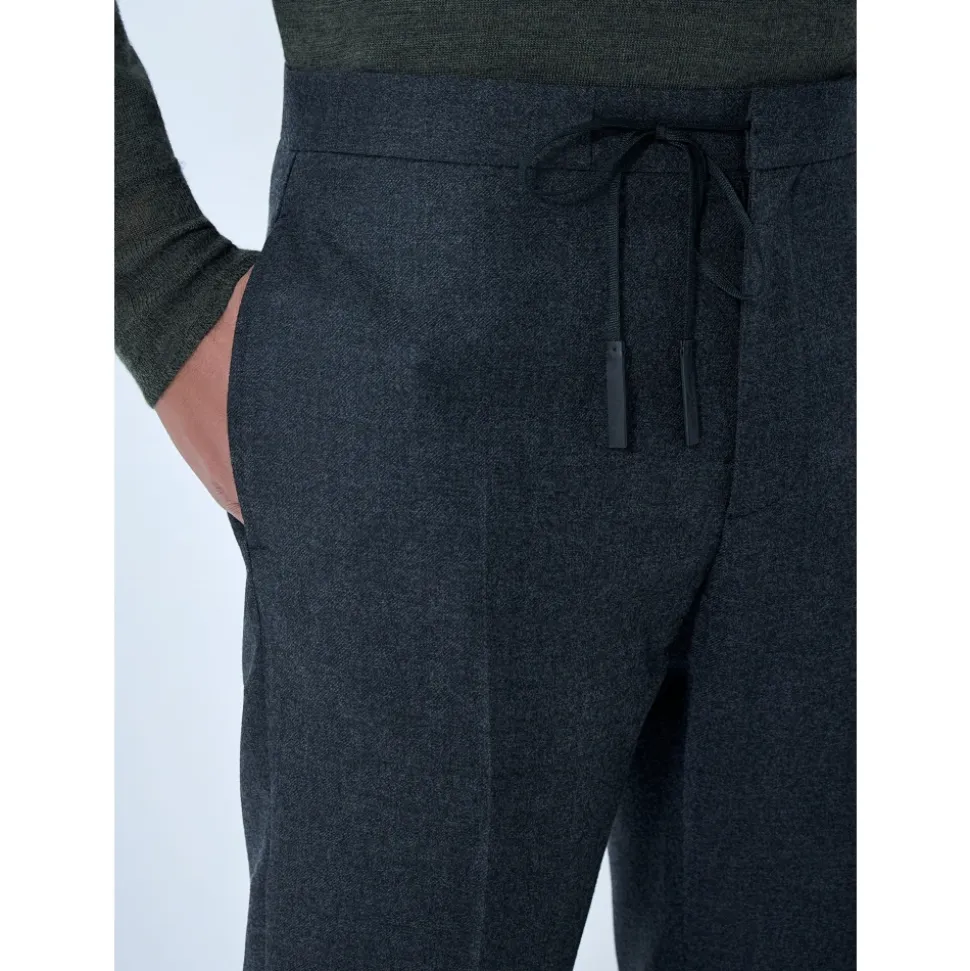 Drawstring Wool Trousers