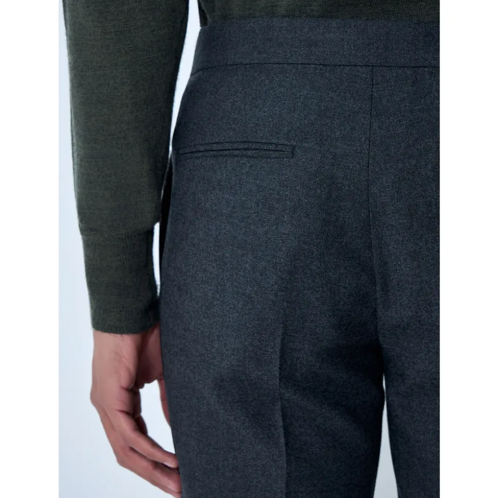 Drawstring Wool Trousers