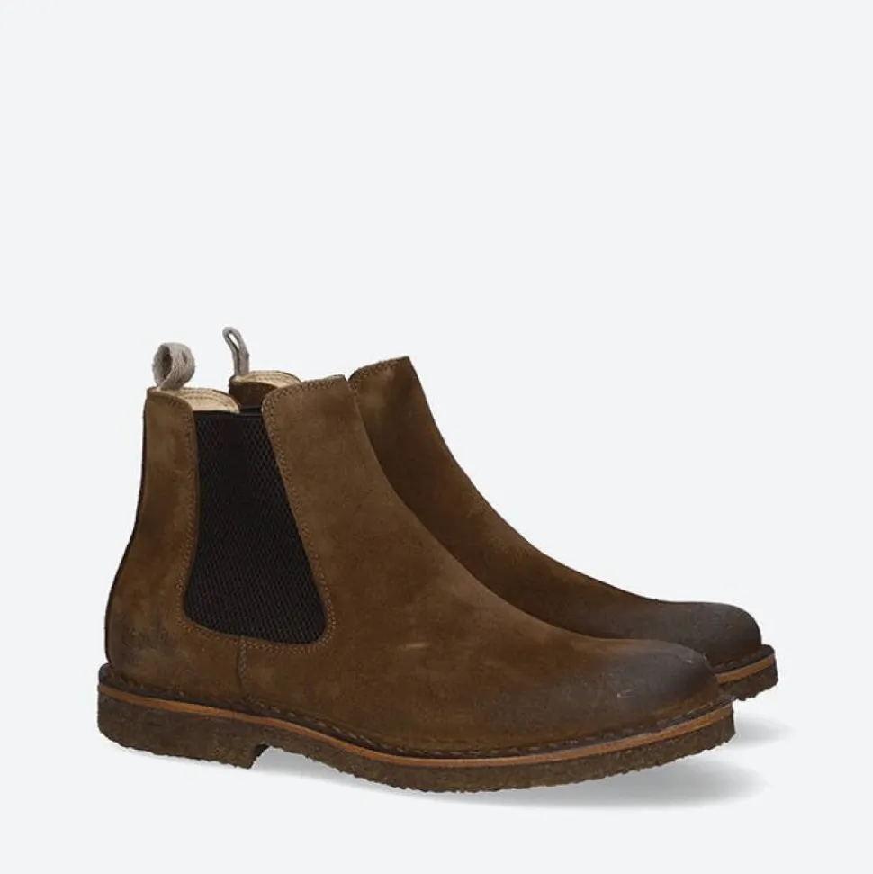Dunkel Khaki Stiefeletten