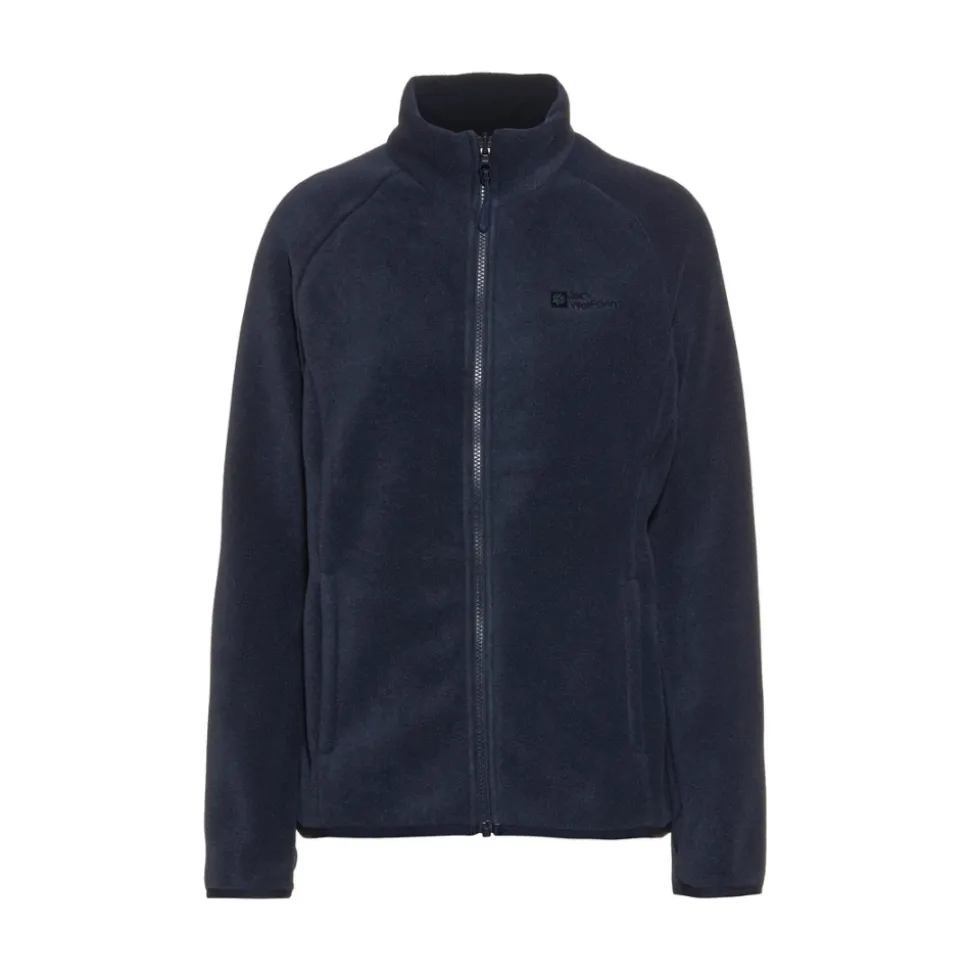 Dunkelblaue Fleecejacke für Damen