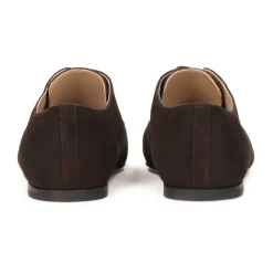 Dunkelbraune Halbschuhe mit niedrigem Schaft