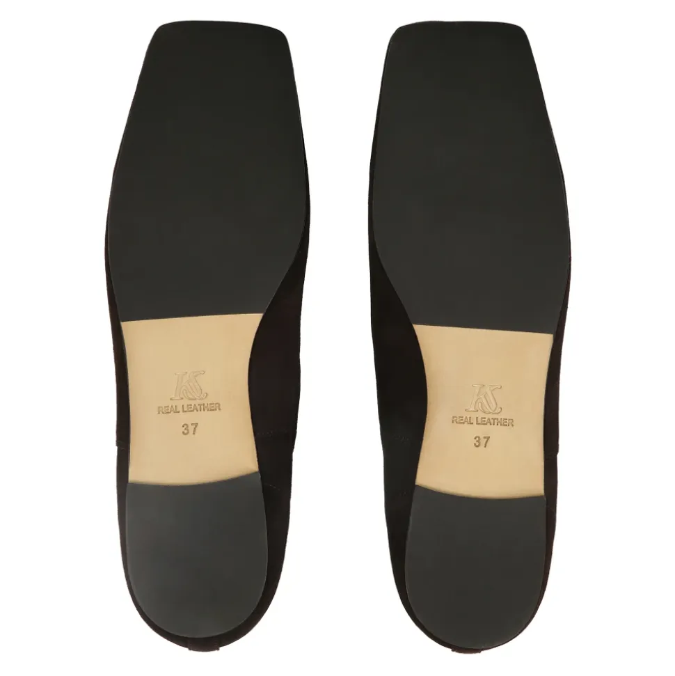 Dunkelbraune Halbschuhe mit niedrigem Schaft