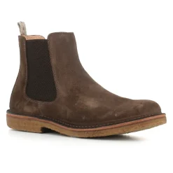 Dunkelbraune Wildleder Chelsea Schuhe