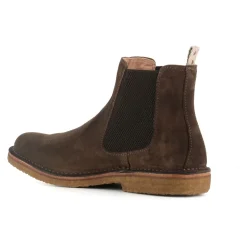 Dunkelbraune Wildleder Chelsea Schuhe