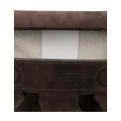Dunkelbraune Wildleder-Schultertasche