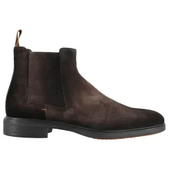 Dunkelbrauner Wildleder Stiefelette