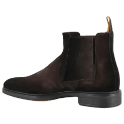 Dunkelbrauner Wildleder Stiefelette