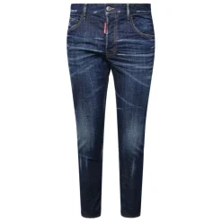 Dunkle Saubere Wasch Skater Jeans