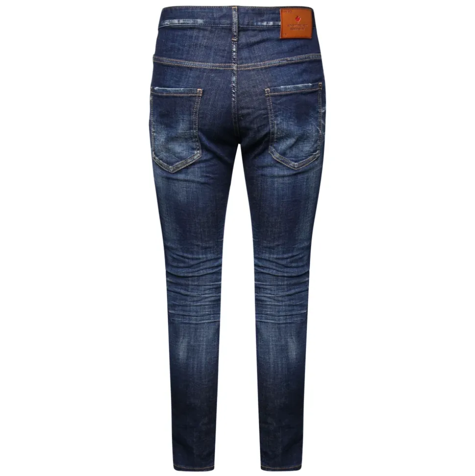 Dunkle Saubere Wasch Skater Jeans