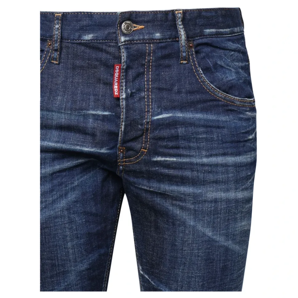 Dunkle Saubere Wasch Skater Jeans