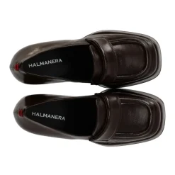 Dunkler Glaze Absatz Loafer