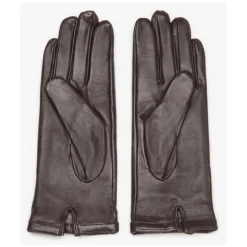 Echtes Lederhandschuhe mit dekorativer Schnalle