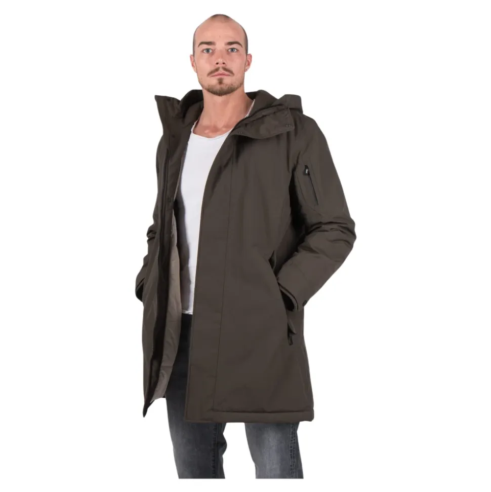 Eco Tech Parka in Dunklem Schlamm