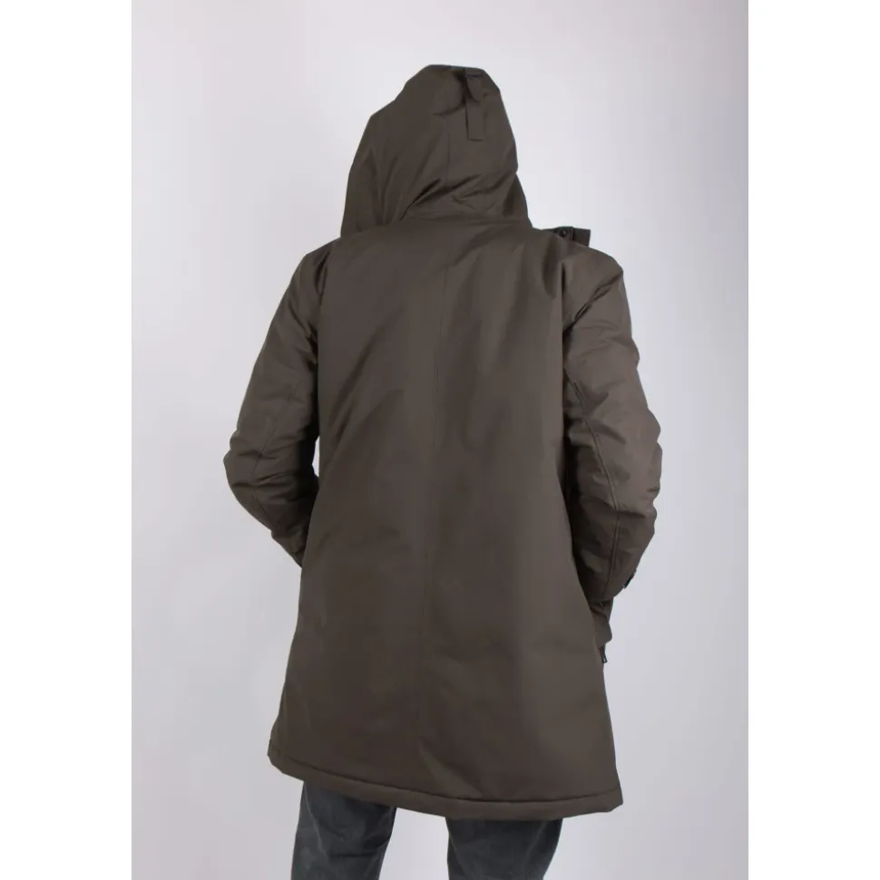 Eco Tech Parka in Dunklem Schlamm