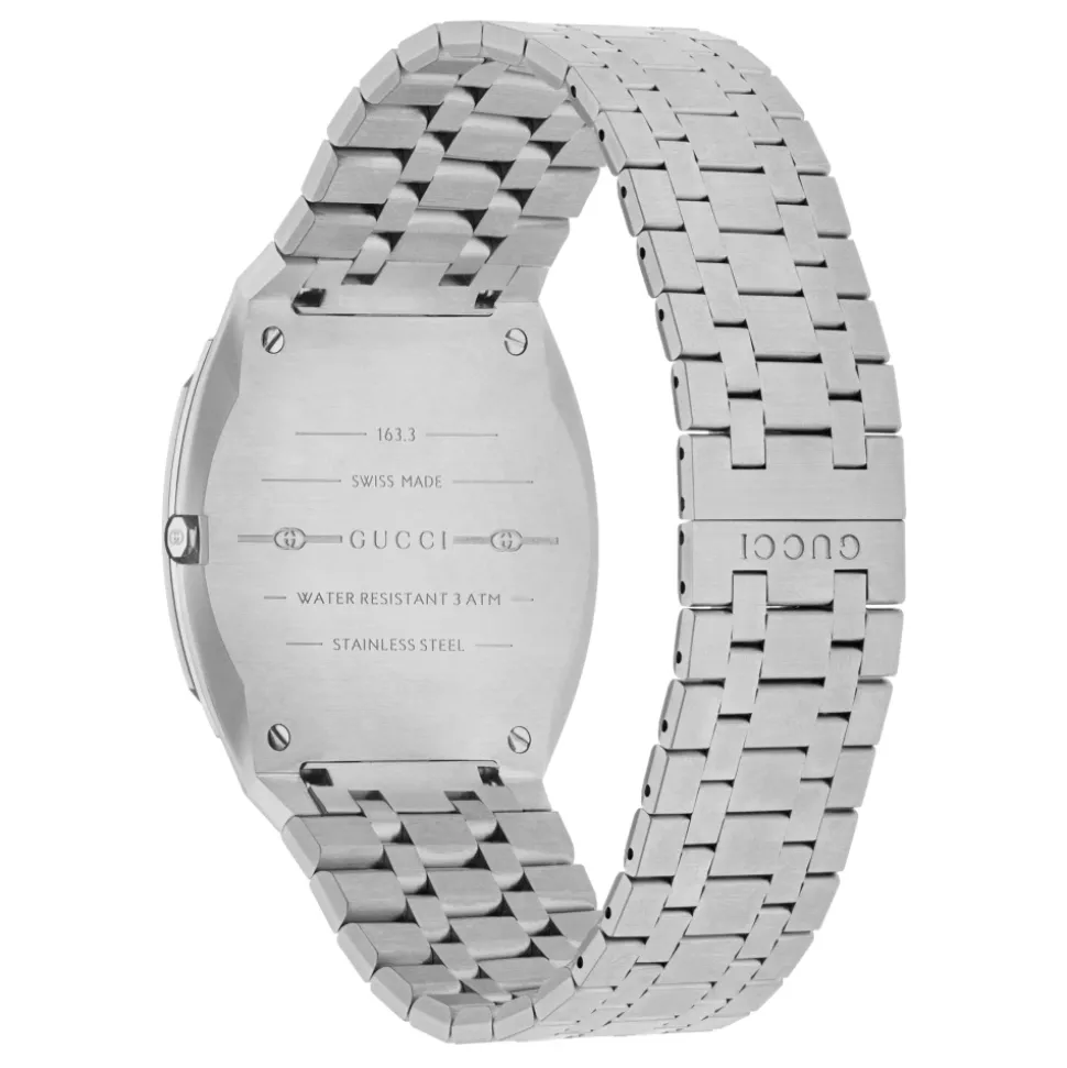 Edelstahl-Multilayer-Uhr mit Interlocking G Motiv
