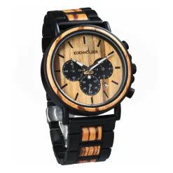 Edenhölzer Herren Armbanduhr Chronograph Hardlex Grande Terre