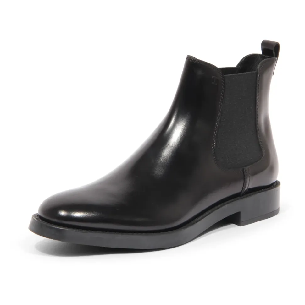 Elastische Schwarze Stiefeletten