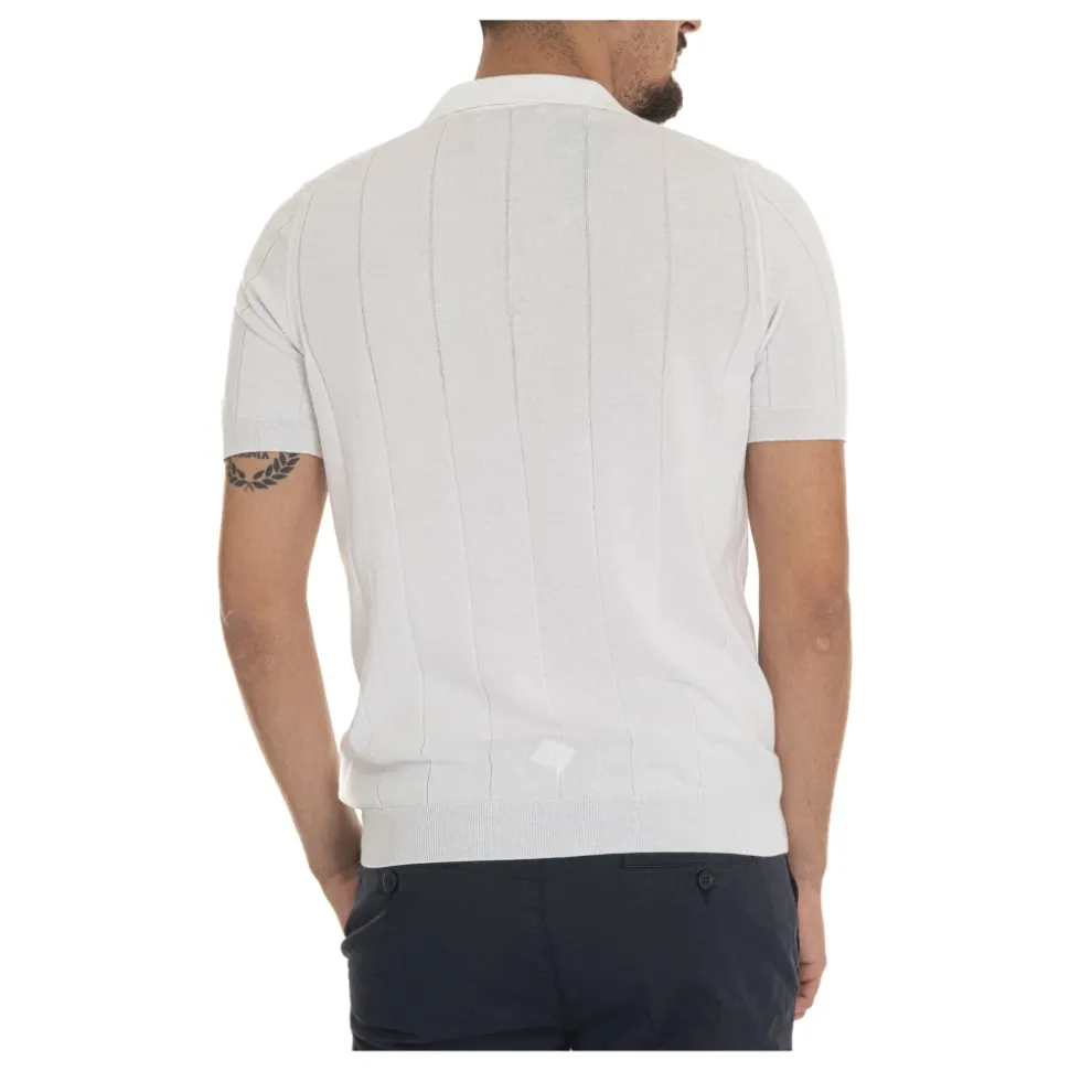 Elastische Taille Jersey Polo Shirt