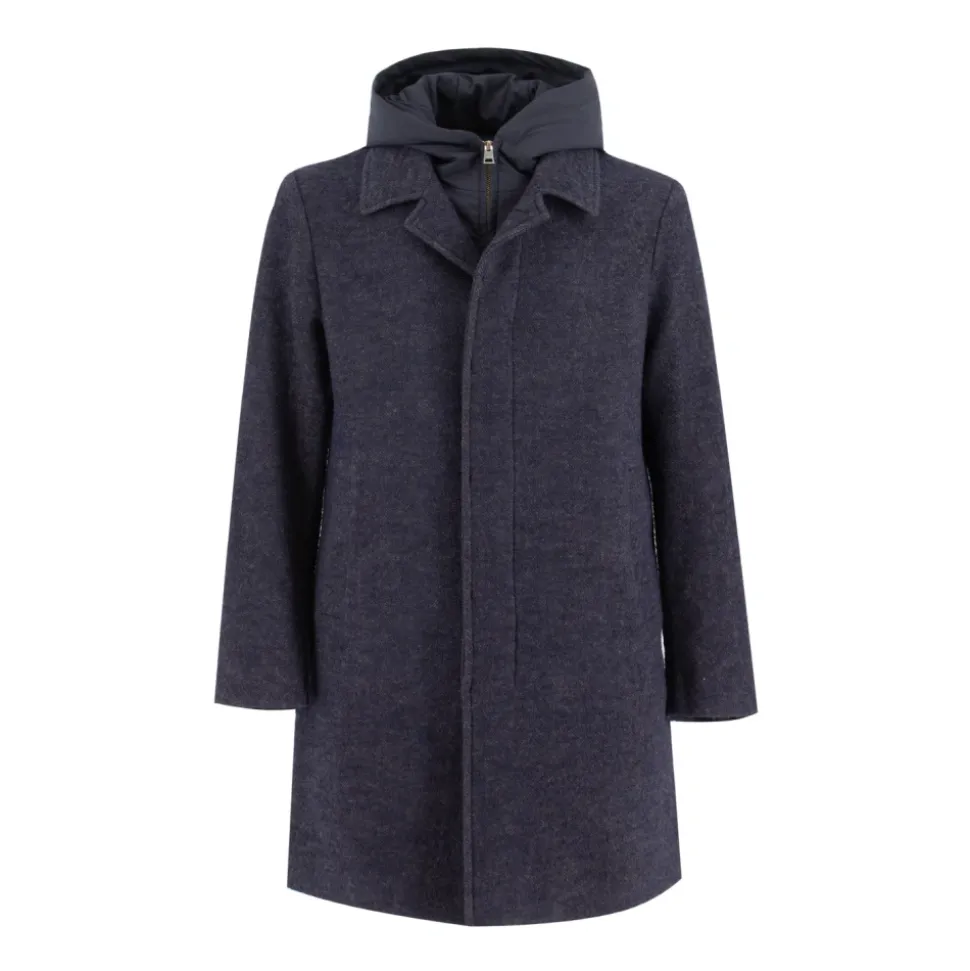 Elegant Coat-Style Jacket with Zip Fastening