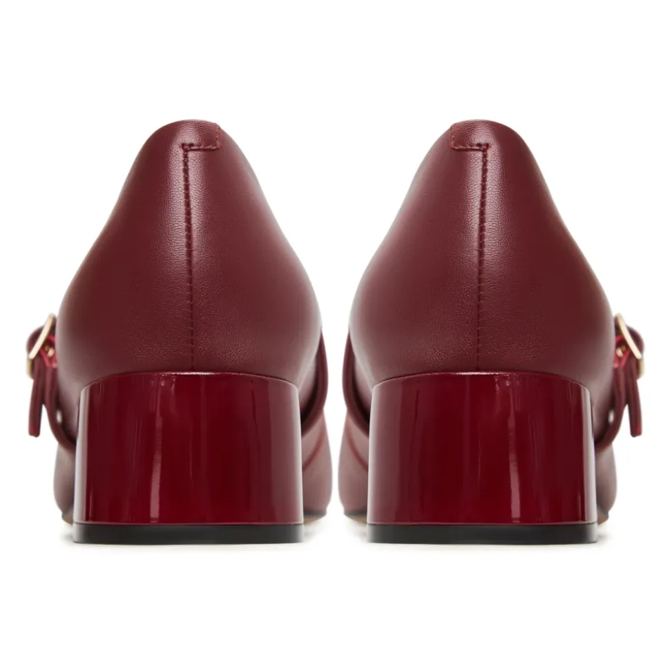 Elegant Mary Jane Heels MJay - Red