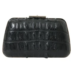 Elegante Abend-Clutch aus Krokodilleder
