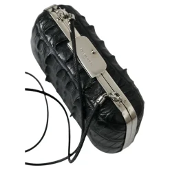 Elegante Abend-Clutch aus Krokodilleder