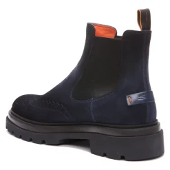 Elegante blaue Chelsea Boots